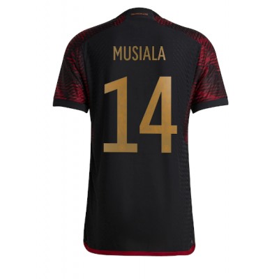 Fotballdrakt Herre Tyskland Jamal Musiala #14 Bortedrakt VM 2022 Kortermet